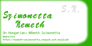 szimonetta nemeth business card
